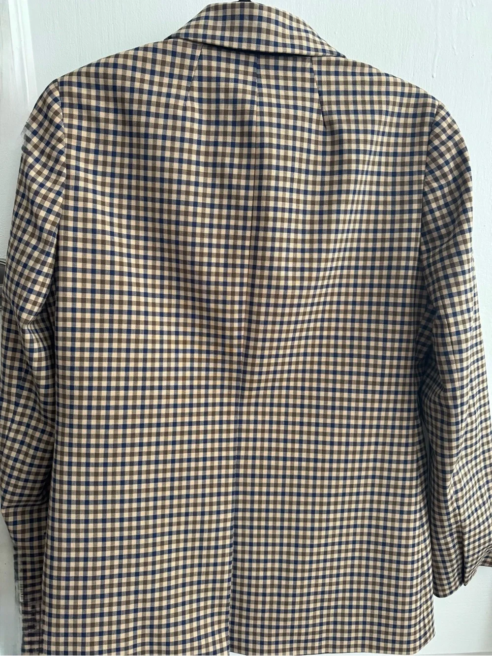 J. Crew Women’s Alfie Blazer Honey Plaid Italian Wool Size 4